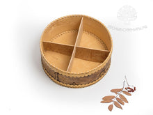 Handcrafted natural antiseptic birch bark container