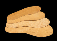Pair of natural antiseptic birch bark sole inserts